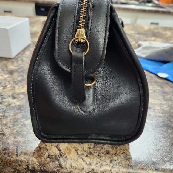 Vintage Coach Black SATCHEL Leather Bag - Picture 12 of 15